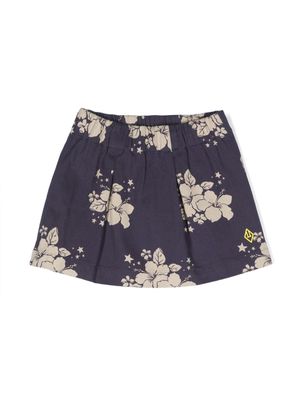 The Animals Observatory Swan floral-print skirt - Blue