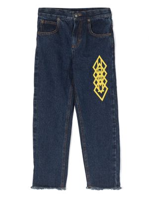 The Animals Observatory The Ant logo-print jeans - Blue