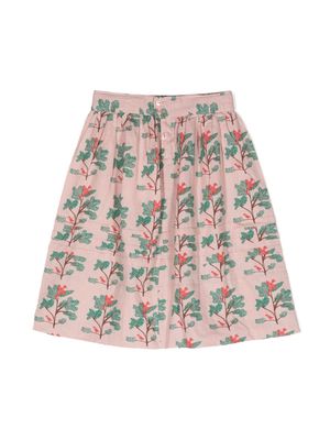 The Animals Observatory The Turkey graphic-print skirt - Pink