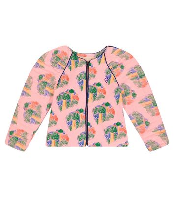 The Animals Observatory Tiger puff-sleeves cotton jacket