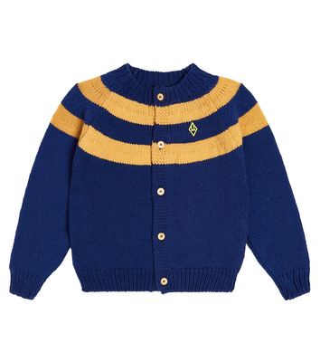 The Animals Observatory Toucan striped wool cardigan