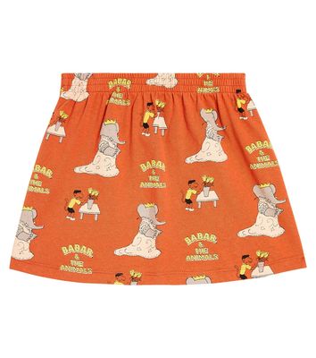 The Animals Observatory Wombat printed cotton skirt