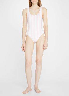 The Anne-Marie Striped One-Piece Swimsuit