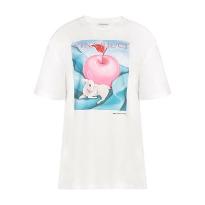 The Apple And The Lamb Prnted Jersey T-Shirt
