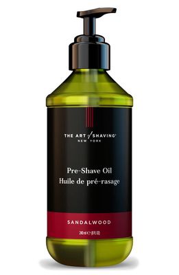 The Art of Shaving Large Sandalwood Pre-Shave Oil with Pump
