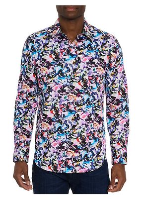 The Atlas Abstract Button-Front Shirt
