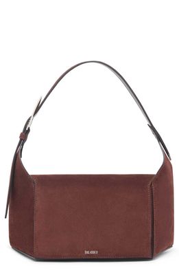 The Attico 7/7 Calfskin Shoulder Bag in Dark Brown