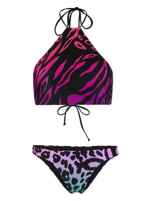 The Attico animal-print bikini - Pink