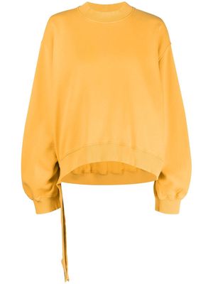 The Attico asymmetric-hem sweatshirt - Orange