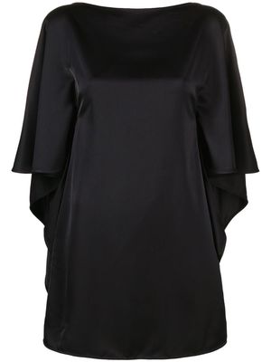 The Attico batwing-sleeve mini dress - Black
