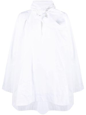 The Attico bow-neck cotton blouse - White