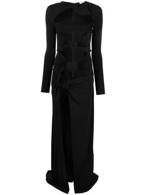 The Attico Candice cut-out gown - Black