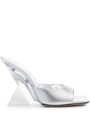The Attico Cheope 105mm sandals - Silver