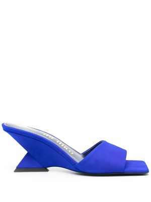 The Attico Cheope 75mm suede mules - Blue