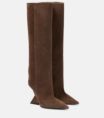 The Attico Cheope suede knee-high boots