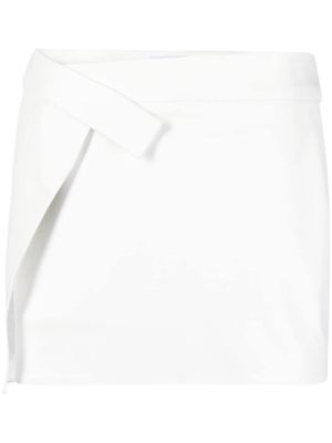 The Attico Cloe wrap mini skirt - White