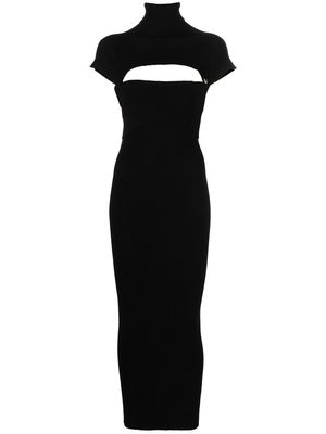 The Attico cut-out maxi dress - Black