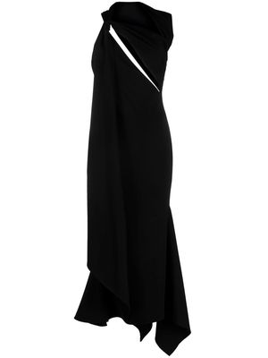 The Attico cut-out midi dress - Black