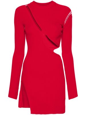 The Attico cut-out mini dress - Red