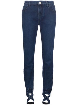 The Attico Dakota high-rise skinny jeans - Blue