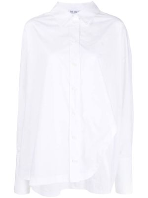 The Attico Diana asymmetric button-up shirt - White
