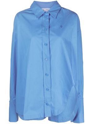 The Attico Diana cut-out shirt - Blue