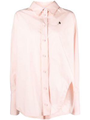 The Attico Diana oversized cotton shirt - Pink