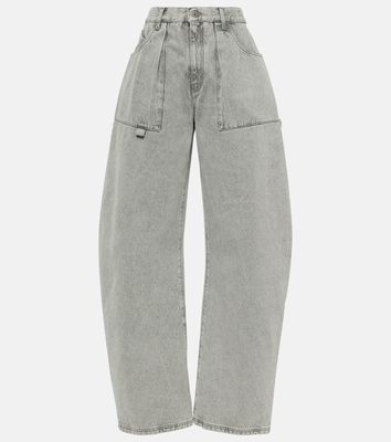 The Attico Effie mid-rise barrel-leg jeans