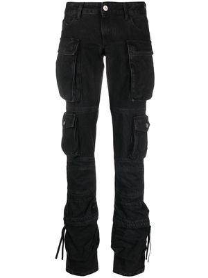 The Attico Essie cargo jeans - Black