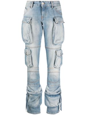The Attico Essie cargo jeans - Blue