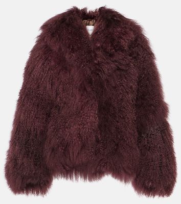 The Attico Faux fur cropped coat