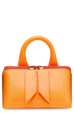 The Attico Friday Calfskin Leather Convertible Crossbody Bag in Neon Orange