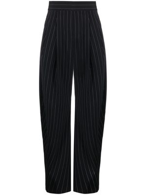The Attico Gary pinstripe cotton trousers - Black
