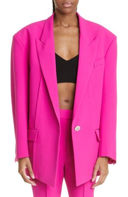The Attico Glen Tailored Blazer in Super Pink