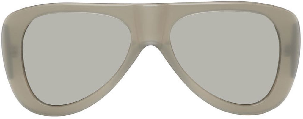 The Attico Gray Linda Farrow Edition Edie Sunglasses