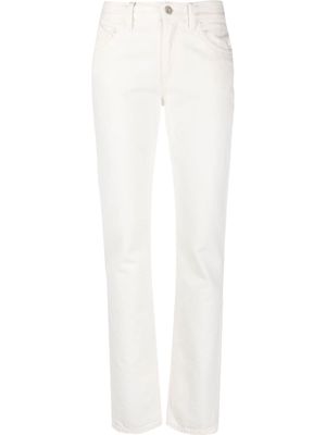 The Attico high-rise slim-leg jeans - White