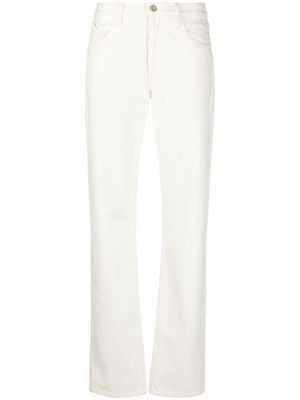 The Attico high-rise straight-leg jeans - White