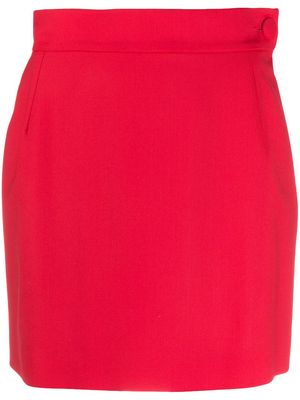 The Attico high-waisted mini skirt - Red