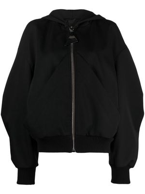 The Attico hooded bomber jacket - Black
