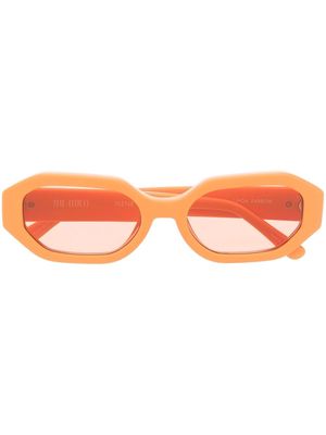 The Attico Irene rectangle sunglasses - Orange