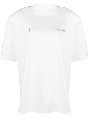 The Attico Kilie logo-appliqué cotton T-shirt - White