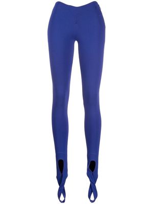 The Attico Lea stirrup leggings - Blue