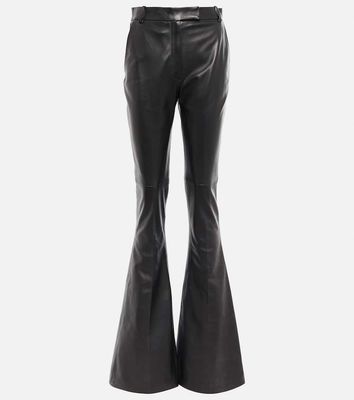 The Attico Leather flared pants