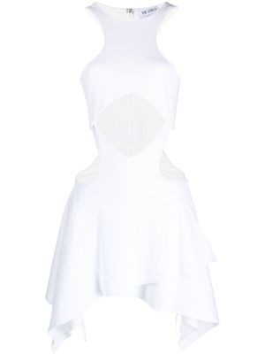 The Attico Magnolia cut-out minidress - White