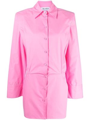 The Attico Margot mini shirtdress - Pink