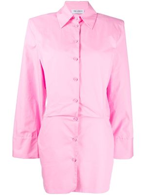 The Attico Margot shirt mini dress - Pink