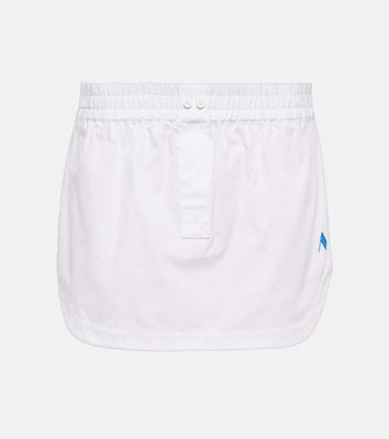 The Attico Mid-rise cotton miniskirt