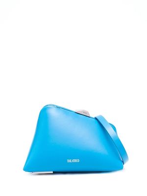 The Attico Midnight leather clutch bag - Blue