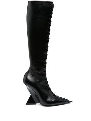The Attico Morgan pointed-toe boots - Black