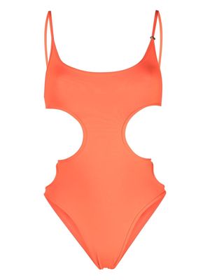 The Attico open-back cutout swimsuit - Orange